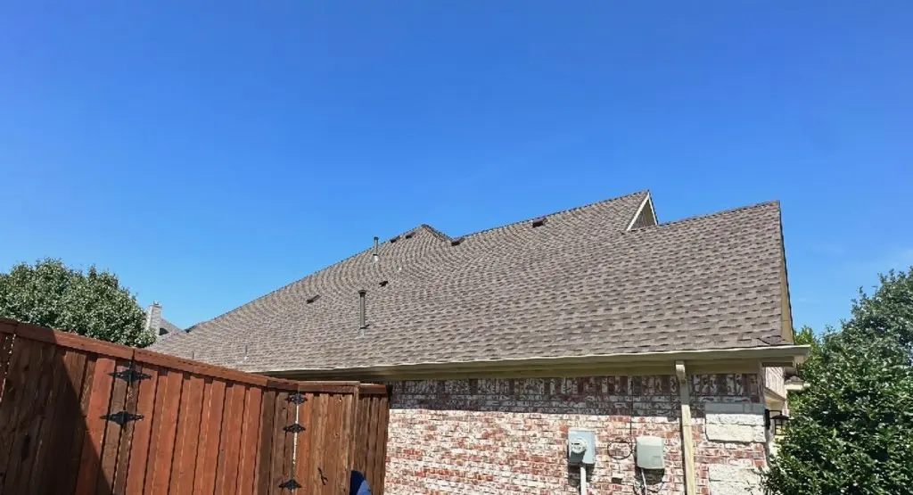 Completed roof replacement project in Johnson City